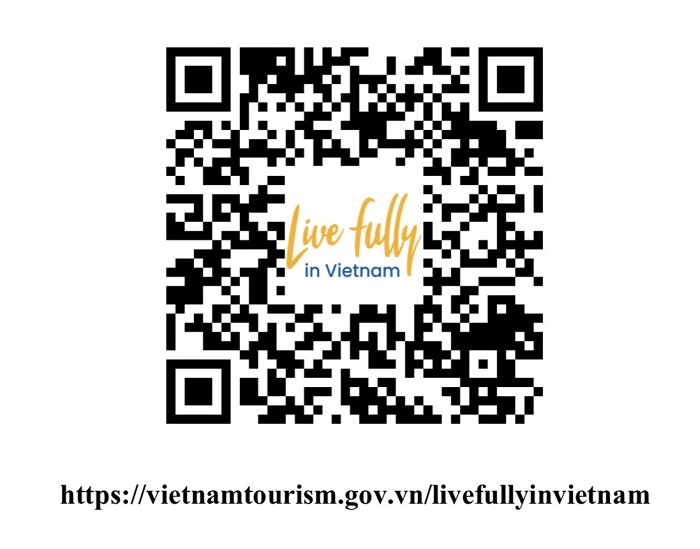 Mã QR và đường link của Chương trình xúc tiến “Live fully in Vietnam"